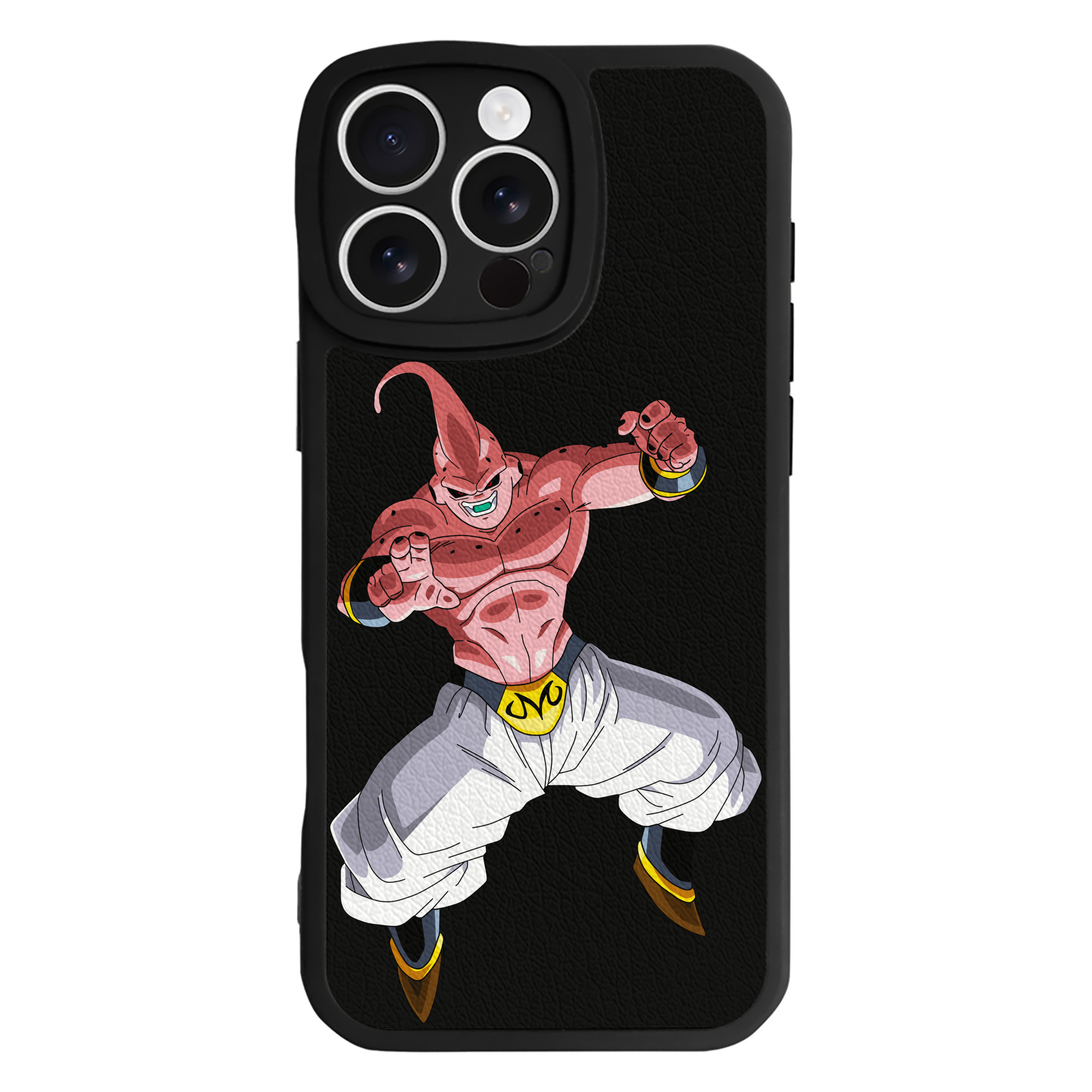 （画像用） ドラゴンボール 魔人ブウ DRAGON BALL Majin Buu 【iPhone 16シリーズ対応】シリコンスマホケース（レザー調） 材質：シリコン